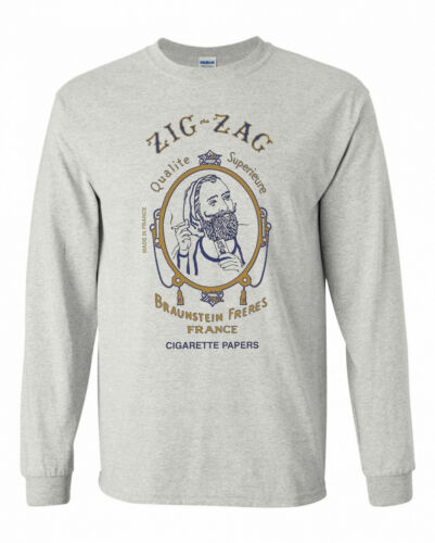 Zig Zag T-shirt. Gray, Khaki, White, Yellow. Size: Small - XXL 100% Cool Cotton - Picture 6 of 7