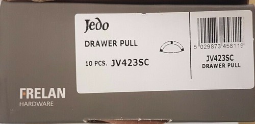 Jedo Drawer Pull in Satin Chrome 87mm - JV423SC - Picture 2 of 2
