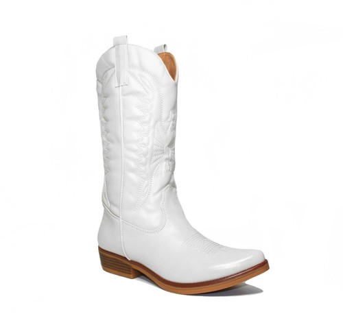 SCARPE donna STIVALI Camperos Texani Stivaletti Tacco Basso Western C74 - Foto 11 di 11