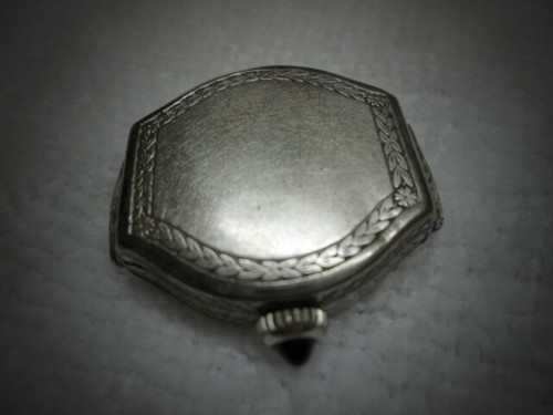 RARE ANTIQUE AMERICAN STANDARD WATCH CO, LADY, 19K WHITE GOLD 6J MANUAL WIND - Picture 12 of 12