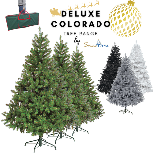 Christmas Tree Green Grey White 4ft 5ft 6ft 7ft 8ft 9ft 10ft Large Full Deluxe - Foto 88 di 112