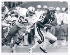 1976 Chicago Bears Virgil Livers Run VS San Fran 49ers Randy Cross Press Photo