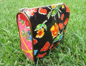 Details About Consuela Multi Color Fl Print Large Zip Bag Pouch Cosmetic Makeup Case