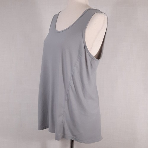 Old Navy Active Women's Athletic Tank Size Medium Breathe On Gray Slit Back - Bild 2 von 10