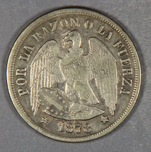 1878 Republic Of Chile Un Peso Silver Coin EBay 1878-republic-of-chile-un-peso-silver-coin-ebay