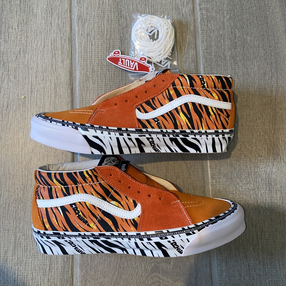 Vans Vault X Aries Tiger Bright Og Sk8 Lx 9.5 Bengals | eBay