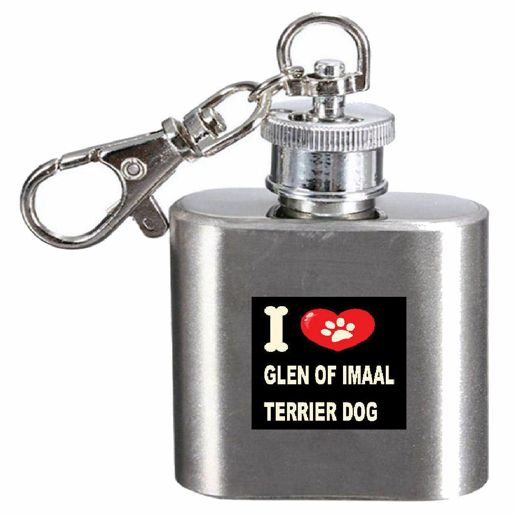I Love My Dog Grawerowany Flachmann 28.4ml Glen By Imaal Terrier Popularna nowa praca