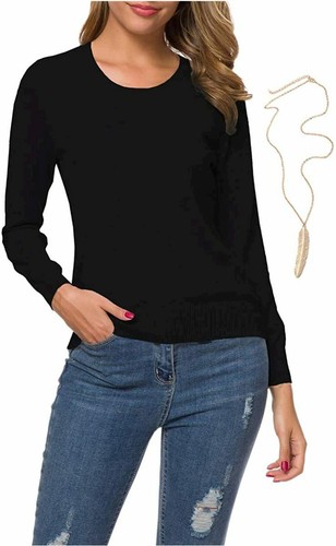 DAIMIDY Women's Cashmere Blend Sweaters & T Shirts