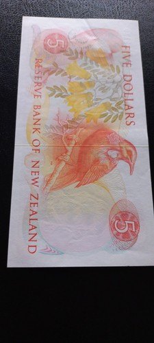 New Zealand 5 dollars, 1981, H.R. Hardie, Star note (P-171a) - Picture 5 of 6