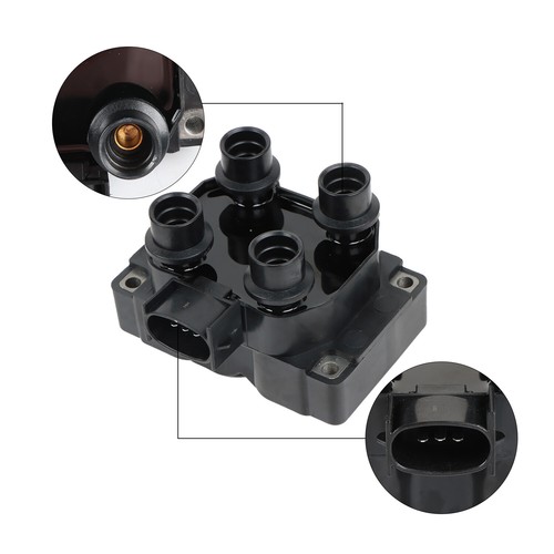 2X Ignition Coils + 8X Spark Plugs & Wires For Ford Mazda Mercury Lincoln FD487 - Picture 2 of 14