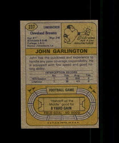 1974 TOPPS FOOTBALL 1-249 YOU PICK SEE SCANS, COMPLETE SETS, TEAMS, PLAYERS - Picture 343 of 363