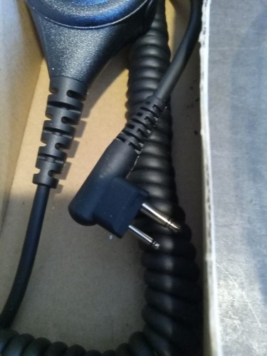 Heavy Duty Compact IP67 Speaker Mic with 3.5mm Jack for Motorola 2-Pin Radios - Picture 2 of 5