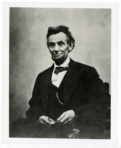 1865 Portrait President Abraham Lincoln by Alexander Gardner Civil War Photo