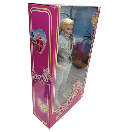Barbie The Movie Collectible Ken Doll Wearing Denim Matching Set (NEW IN BOX) - Picture 5 of 8