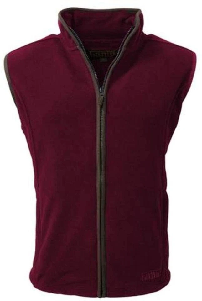 GAME Juego Para Hombre Stanton Pollo Chaleco Calentador de Espaldas Granate País Caza Tiro