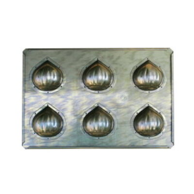 ♡_めろんpan Chiyoda Metal Silicone Coated Madeleine Baking Pan Maron