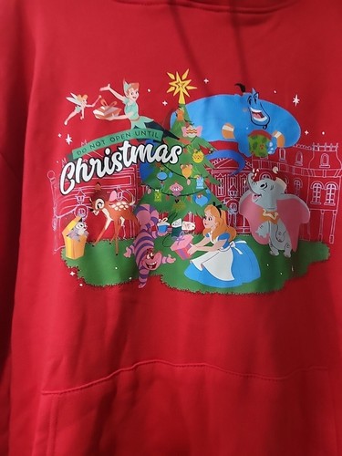 Disney Parks Official Walt Disney World Holiday Christmas red Hoodie ladies NWT - Picture 3 of 4