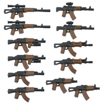 Custom COMBAT WEAPON Lot for Custom Minifigures TACTICAL RIFLE Shotgun GPS