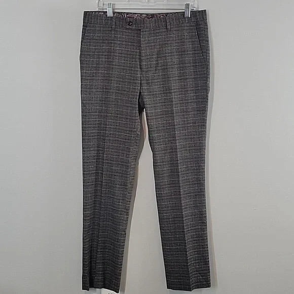 Paisley & Gray Downing Slim Fit Plaid Dress pants Men's size