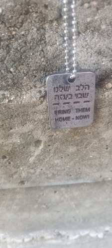 Joyería de las FDI de Israel - Soporte con Israel doble lado etiqueta plateada perro tono collar - Imagen 3 de 12
