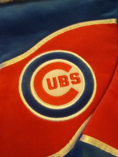 2 NEW Chicago Cubs Christmas stockings 18" long genuine mdse - Picture 3 of 4