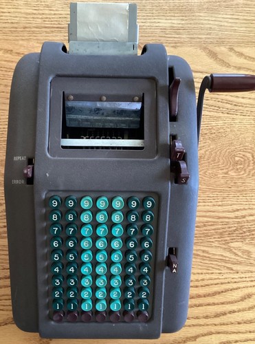 Vintage Smith & Corona Hand Crank Adding Machine - Imagen 2 de 11