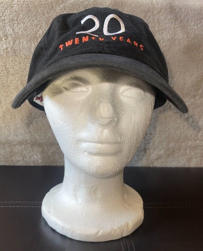 Microsoft Windows 20 Years Baseball Cap Hat Black Strap Back Logo RARE Y2K - Picture 2 of 9