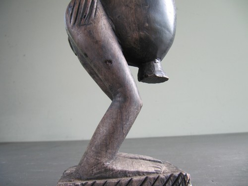 Antique African Tribal Carving - Makonde Shetani Zoomorphic Figure Statue - Foto 14 di 14