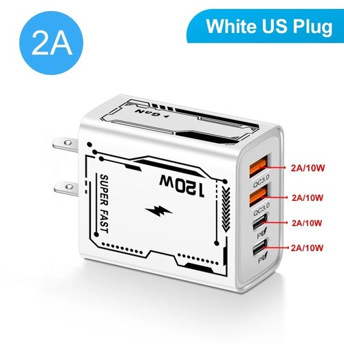 2 USB 2 Type Multi Port Wall Charger USB PD Adapter For Xiaomi iPhone 13 12 - Picture 14 of 15