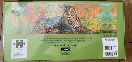 South China Tiger Panoramic Jigsaw Puzzle - 750 Pieces Lang 3 Feet Wide NIB - Picture 3 of 3