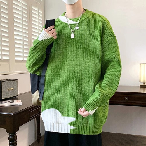 Otoño Invierno Suéter Para hombres Pullover Hombre Hip Hop Calle Suéteres Ropa de abrigo Prendas para el torso - Imagen 18 de 27