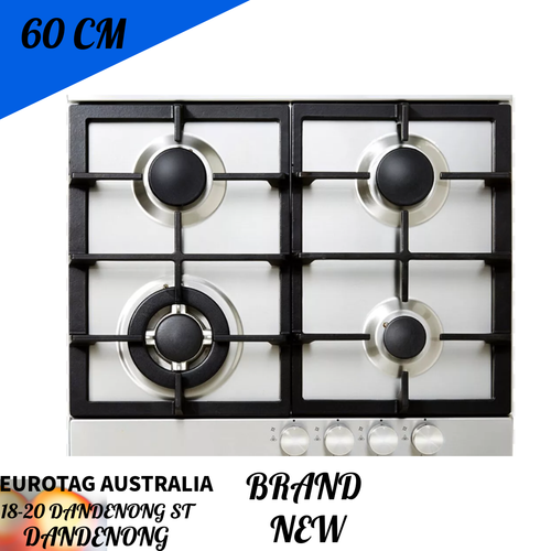 Venini 60cm NG&lPG Stainless Steel Gas Cooktop VCG64 Brand New 2 Years Warranty