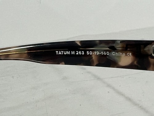 Warby Parker Tatum M263 Eyewear Frame Smoky Pearl Tortoise Optical | 50-19-140 - Picture 3 of 9