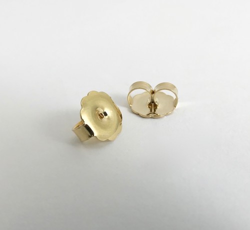 Jumbo Tension Earring Push Backs Butterfly 14K White or Yellow Gold, 1 PAIR - Picture 9 of 10