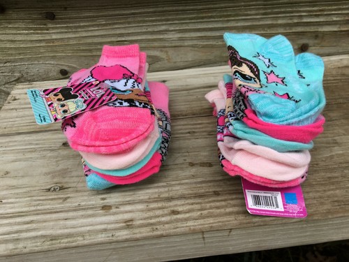 2 LOL SURPRISE Kids Girls Socks 5 Pair No Show Size 6-8.5 Shoe Size 7.5-3.5 NEW - Picture 2 of 9