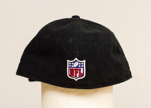 Stealers Logo Flat Bill Black Hat NFL 59Fifty New Era Size 6.5 (52cm) Cap - Picture 4 of 9