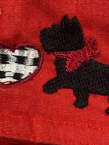 Outbrook Coat Girls 6 Red Black Winter Dog Scottish Terrier Long Lined Hooded - Picture 8 of 15