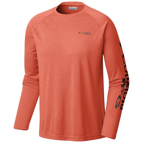 New Mens Columbia PFG "Terminal Tackle Heather" Omni-Shade T-Shirt Top Tee Polo - Picture 4 of 9