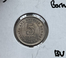 1953 Malaya and British Borneo 5 Cents  bg