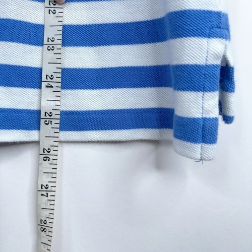Polo Ralph Lauren Kids Blue White Striped Polo Shirt Short Sleeve Size XL 18-20 - Picture 8 of 8