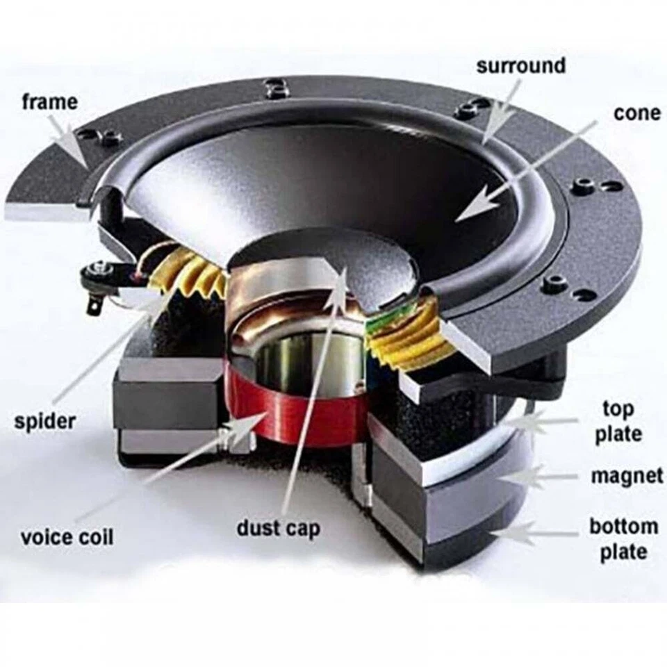 15" Driver Replacement 15 inch Cabinet Woofer Driver 250W 8 Ohms High Power - Image 3 of 4