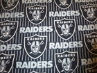 Las Vegas Raiders 2 layer Fleece Blanket 70"X59" (Sewn Edges) - Stripe Design