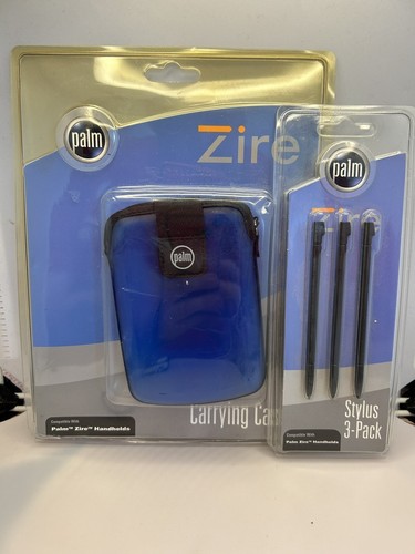 Palm Pilot Zire PDA Case & Stylus Styli New Old Stock.
