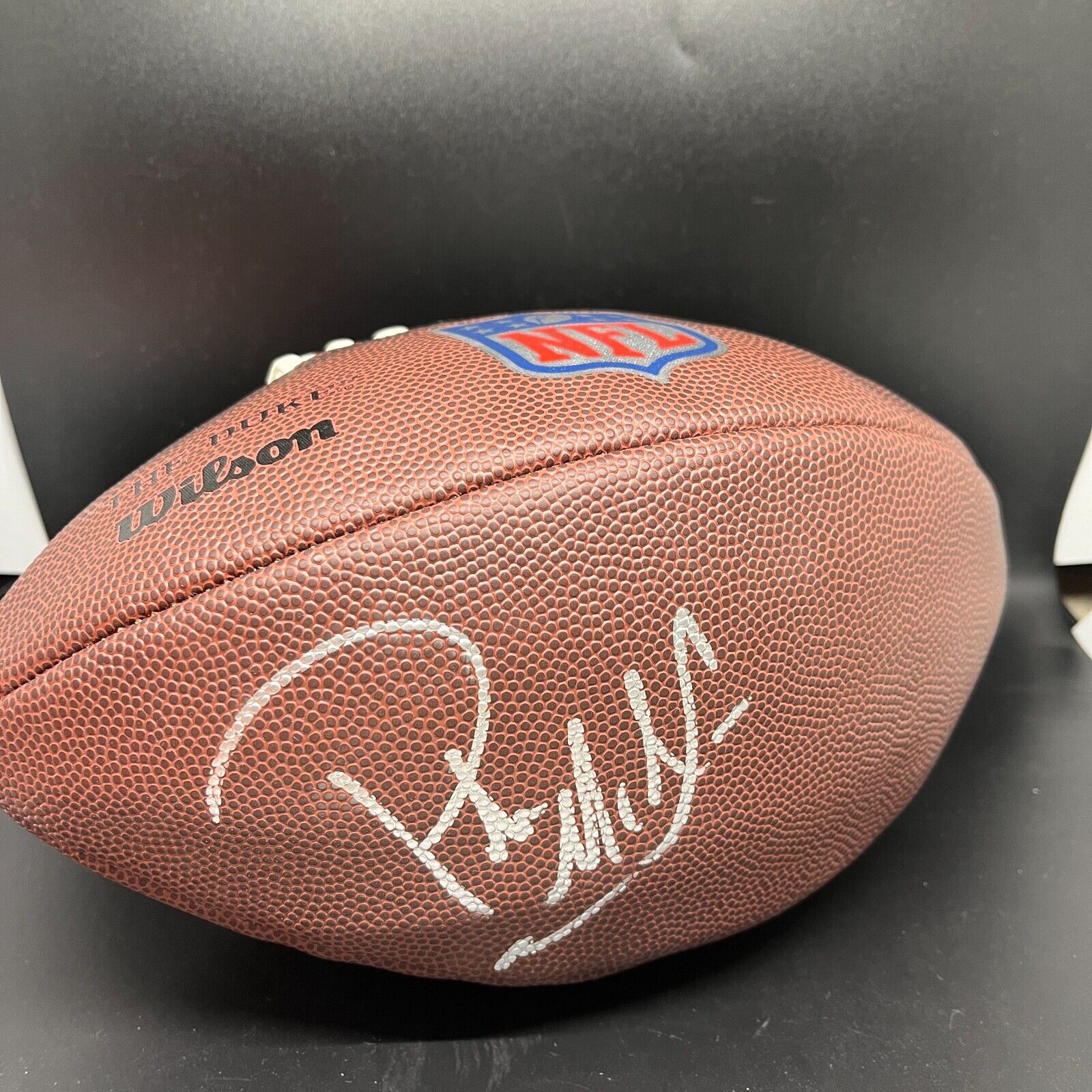 Eric Ebron Indianapolis Colts signed autographed NFL Football, COA with the proof photo of Eric signing will be included Eric Ebron Indianapolis Colts signed autographed NFL Football, COA with the proof photo of Eric signing will be included