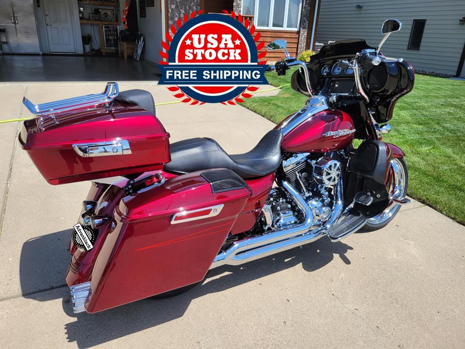 Advanblack Velocity Red Sunglo Chopped Tour Pack Trunk