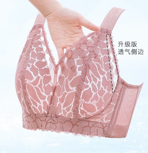 Women Full coverage Bras Floral Wireless Ultra-thin Plus size Underwear 20619 - Picture 10 of 43