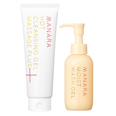 MANARA HOT CLEANSING GEL MASSAGE PLUS2本 Manara Hot Cleansing Gel Massage Plus Self Warming Face