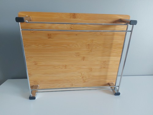 Tray Portable Bamboo mini table. Laptop bamboo mini desk.Breakfast bamboo tray. - Bild 9 von 11