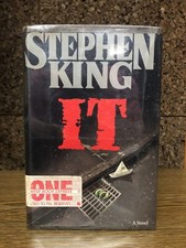 IT, Stephen King 1986, HC/DJ, Hardcover Book from New York Public Library