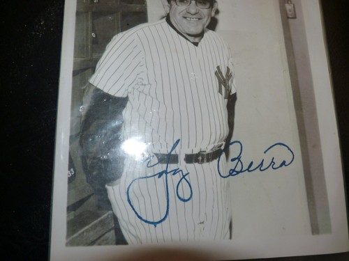 1960's YOGI BERRA NYY signed autograph in locker room - Picture 2 of 2